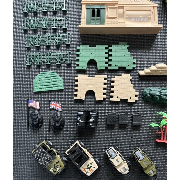 3 otters 120PCS Army Men Military Set, Army Men Toy Soldiers Military Figures - Picture 4 of 8